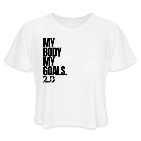 My Goals Crop top - white