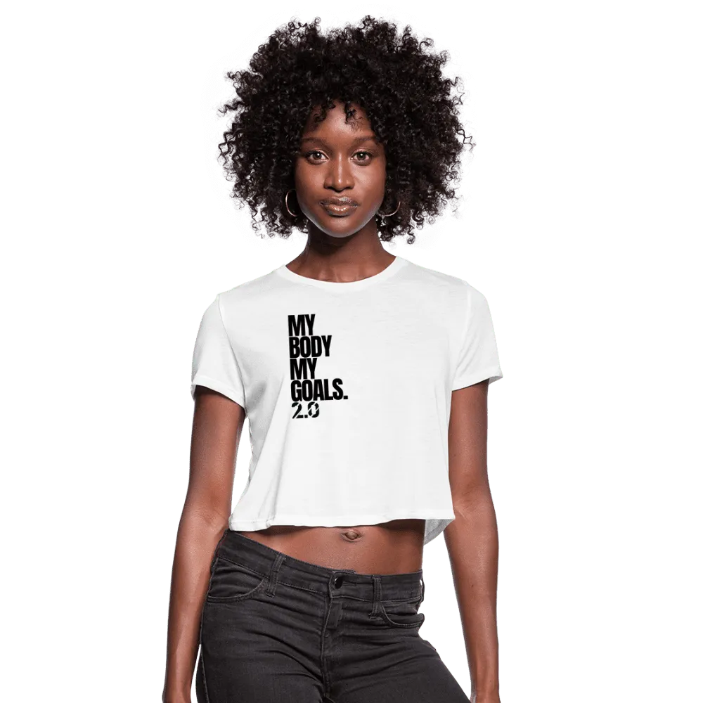 My Goals Crop top - white