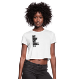 My Goals Crop top - white