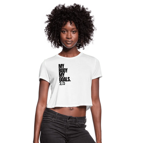 My Goals Crop top - white