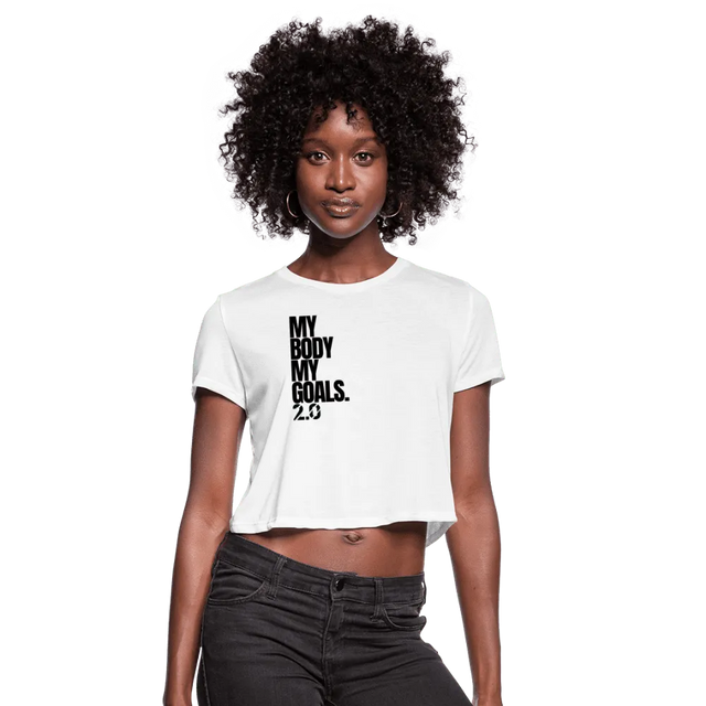 My Goals Crop top - white