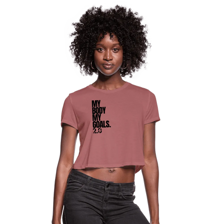 My Goals Crop top - mauve