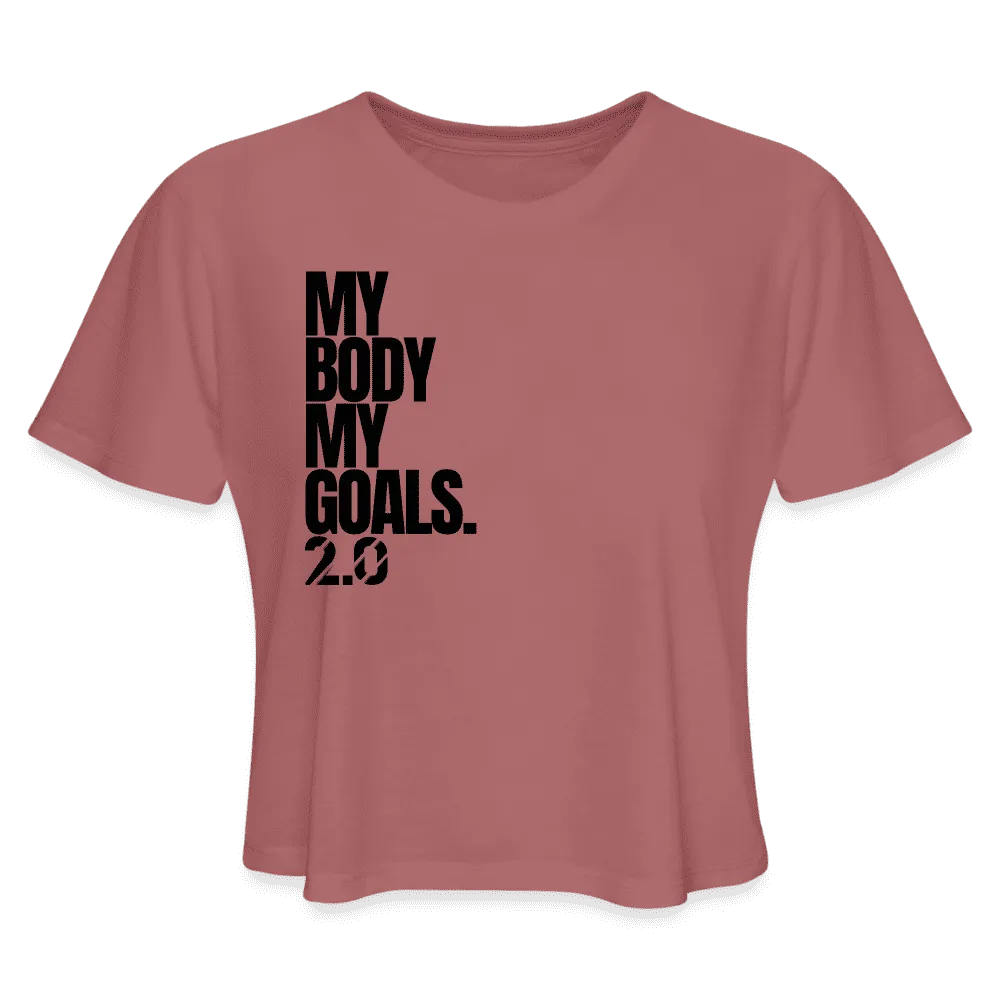 My Goals Crop top - mauve