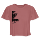 My Goals Crop top - mauve