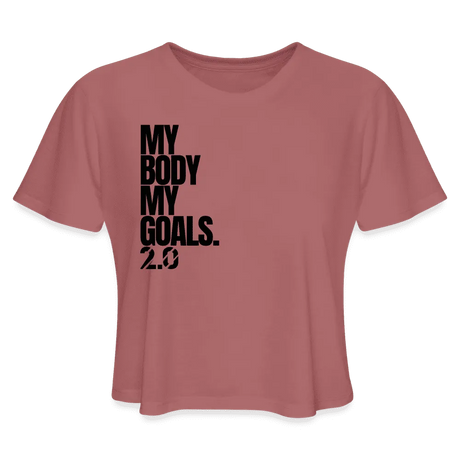 My Goals Crop top - mauve