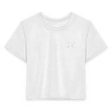 Live Love Lift Cropped T-Shirt - white