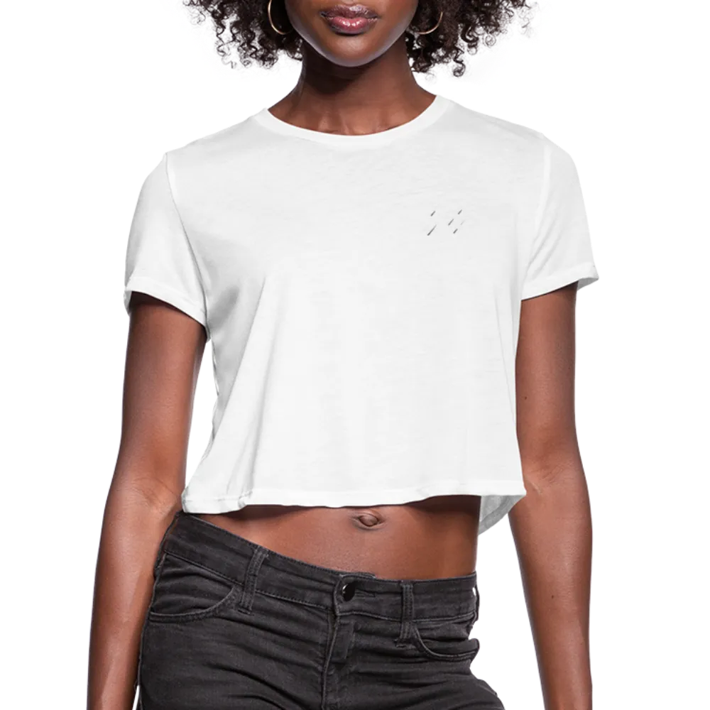 Live Love Lift Cropped T-Shirt - white