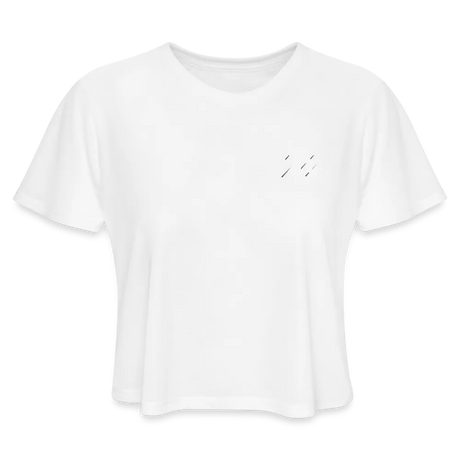 Live Love Lift Cropped T-Shirt - white