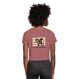 Live Love Lift Cropped T-Shirt - mauve