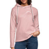 "Pretty in Pink" Lightweight Hoodie - cream heather pink