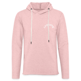 "Pretty in Pink" Lightweight Hoodie - cream heather pink