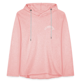 "Pretty in Pink" Lightweight Hoodie - cream heather pink