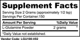 L-Glutamine (Powder) - 2.0 Lifestyle